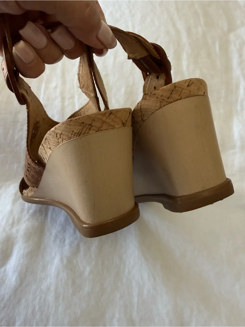 PIKOLINOS | SZ 39 (US 8) | Brown Leather Vigo Wedge Heels Slingbacks Sandals
